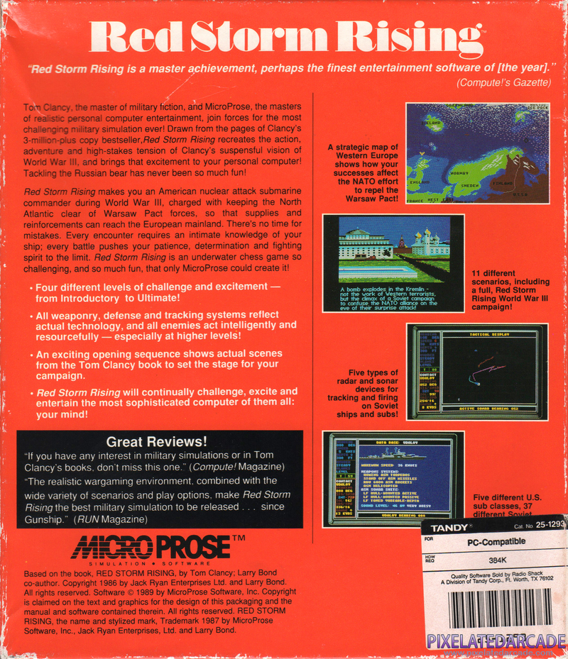 Red Storm Rising Cover Art: Red Storm Rising Cover Art: