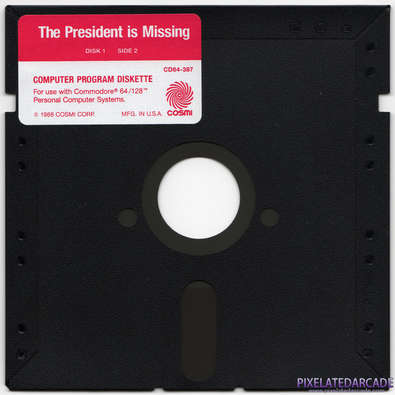 President is Missing, The Cover Art: Disk 1 of 2 - Back President is Missing, The Cover Art: Disk 1 of 2 - Back
