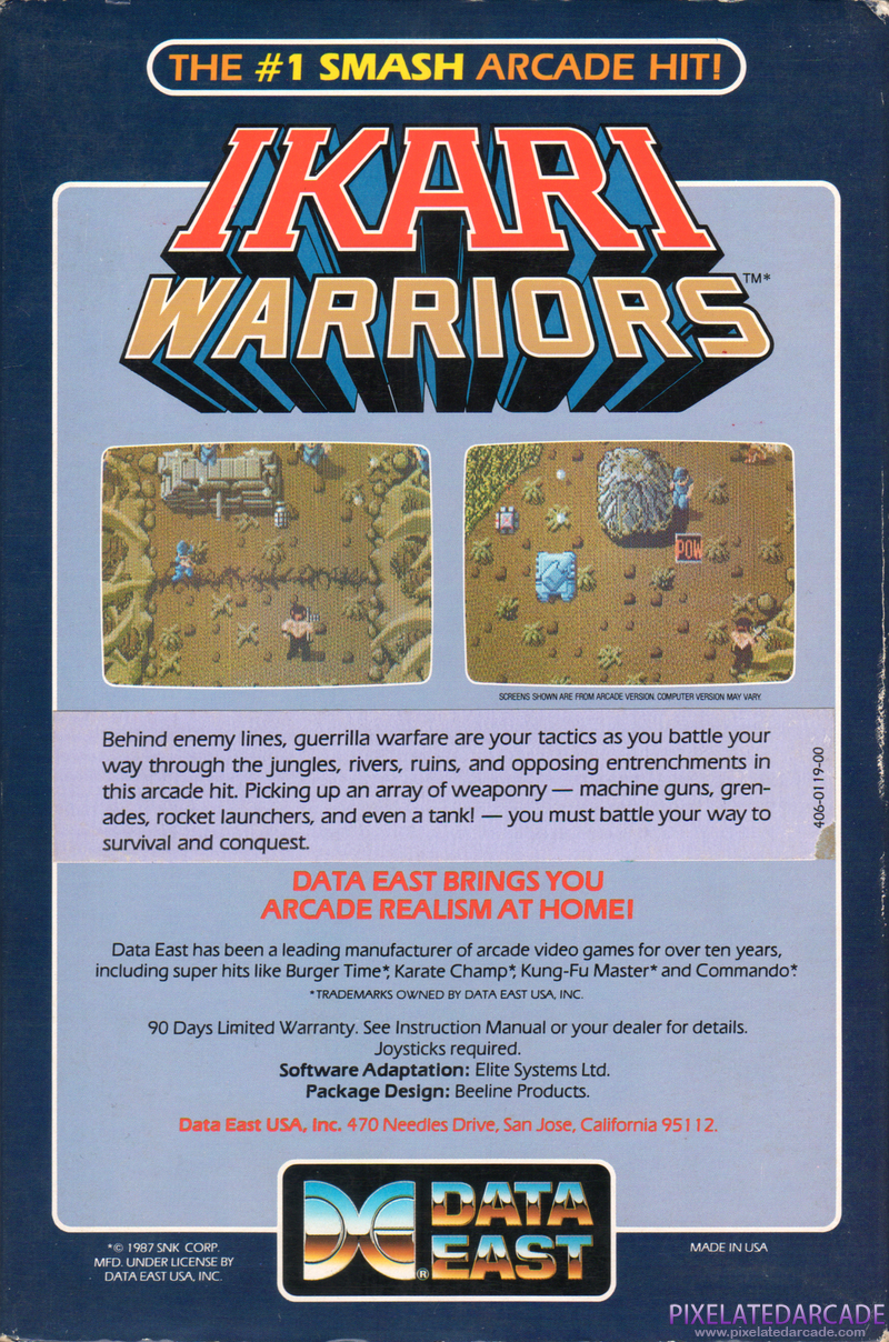 Ikari Warriors Cover Art: 