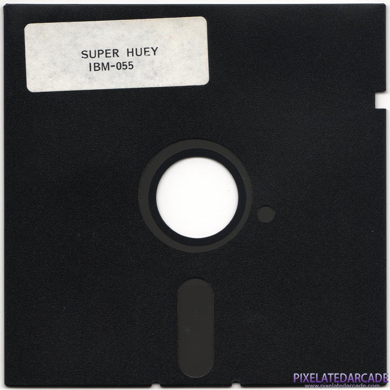 Super Huey UH-IX Cover Art: IBM PC disk Super Huey UH-IX Cover Art: IBM PC disk