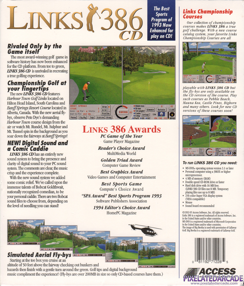Links 386 CD Cover Art: Links 386 CD Cover Art: