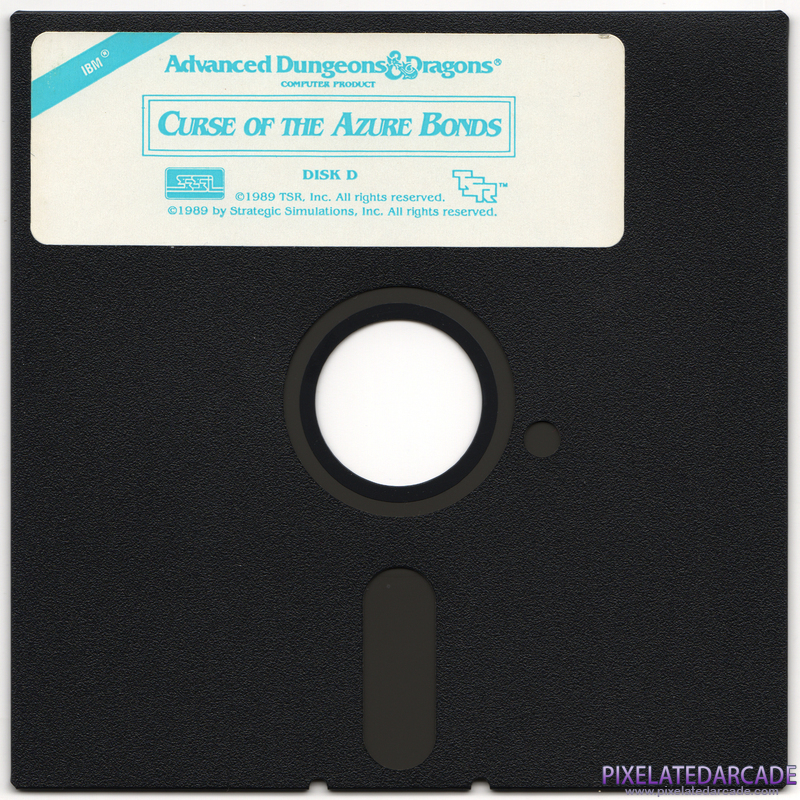Curse of the Azure Bonds Cover Art: Disk 4 of 4 Curse of the Azure Bonds Cover Art: Disk 4 of 4