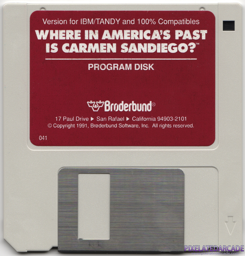 Where in America's Past is Carmen Sandiego? Cover Art: Program Disk Where in America's Past is Carmen Sandiego? Cover Art: Program Disk