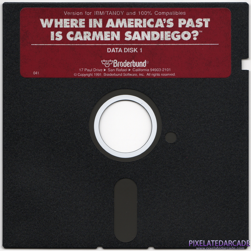 Where in America's Past is Carmen Sandiego? Cover Art: Data Disk 1 of 5