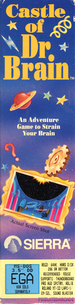 Castle of Dr. Brain Cover Art: Left Spine Castle of Dr. Brain Cover Art: Left Spine