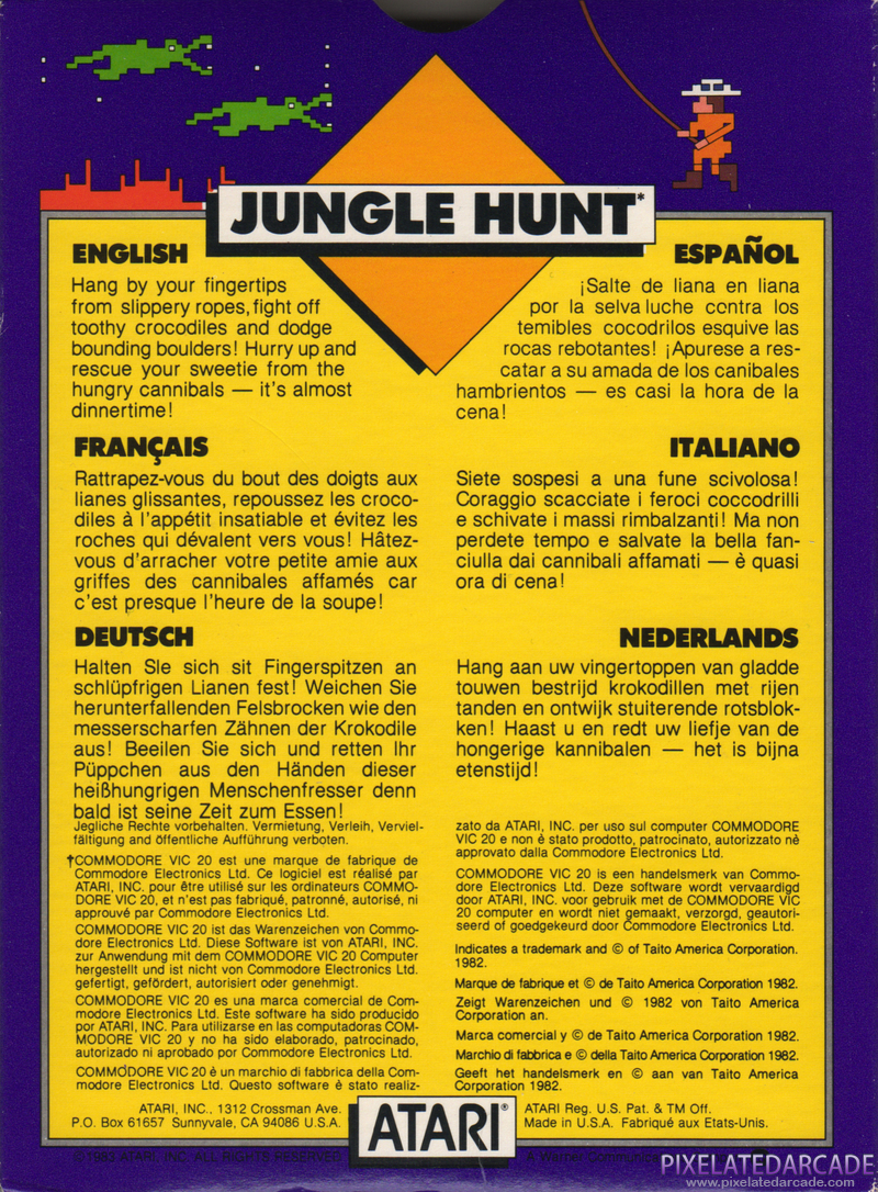 Jungle Hunt Cover Art: Jungle Hunt Cover Art: