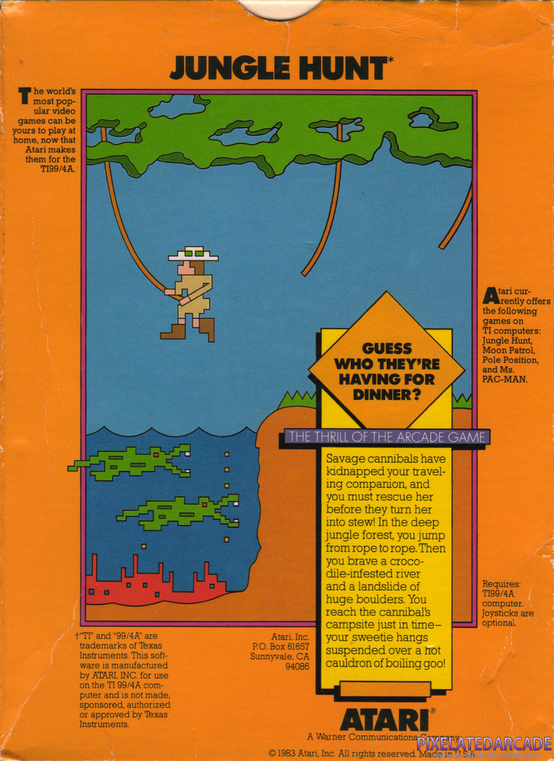 Jungle Hunt Cover Art: Jungle Hunt Cover Art: