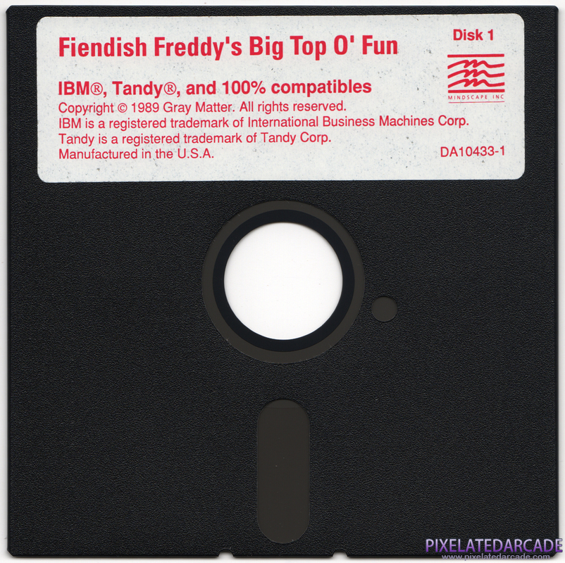Fiendish Freddy's Big Top O' Fun Cover Art: Disk 1 of 5
