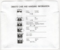 Disk Sleeve - Back