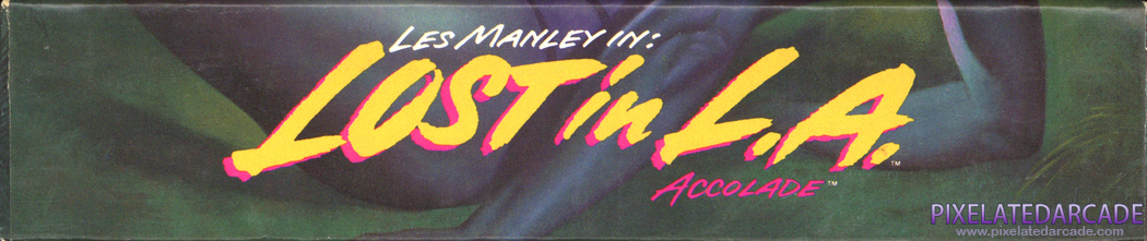 Les Manley in: Lost in L.A. Cover Art: Bottom Spine Les Manley in: Lost in L.A. Cover Art: Bottom Spine