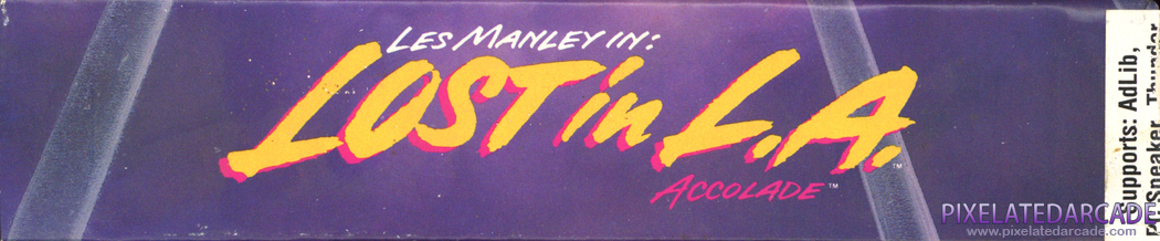 Les Manley in: Lost in L.A. Cover Art: Top Spine Les Manley in: Lost in L.A. Cover Art: Top Spine