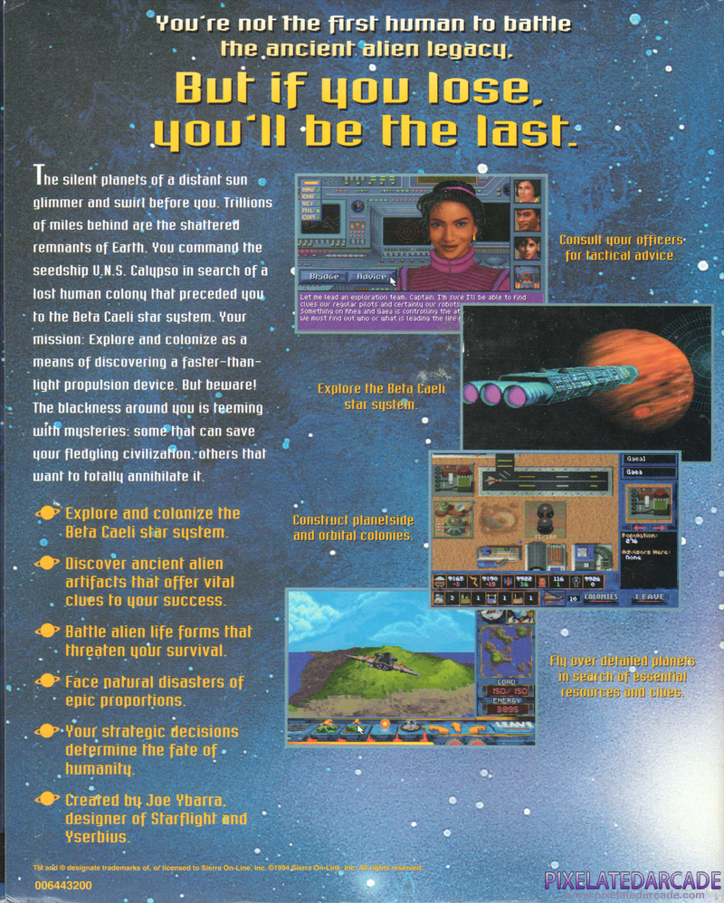 Alien Legacy Cover Art: Alien Legacy Cover Art: