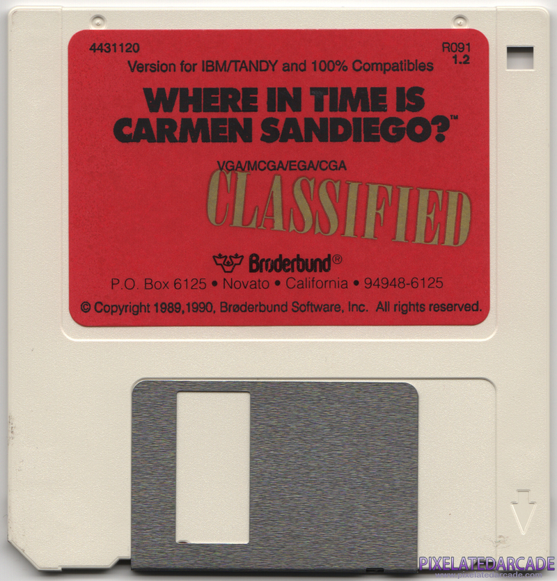 Where in Time is Carmen Sandiego? Cover Art: Disk 1 of 1