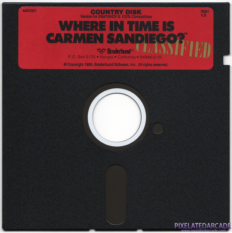 Where in Time is Carmen Sandiego? Cover Art: Disk 2 of 2 Where in Time is Carmen Sandiego? Cover Art: Disk 2 of 2