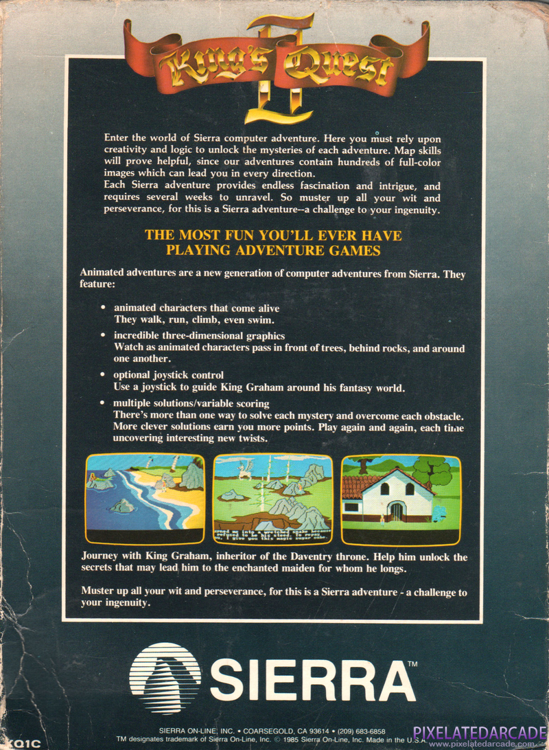 King's Quest II: Romancing the Throne Cover Art: King's Quest II: Romancing the Throne Cover Art: