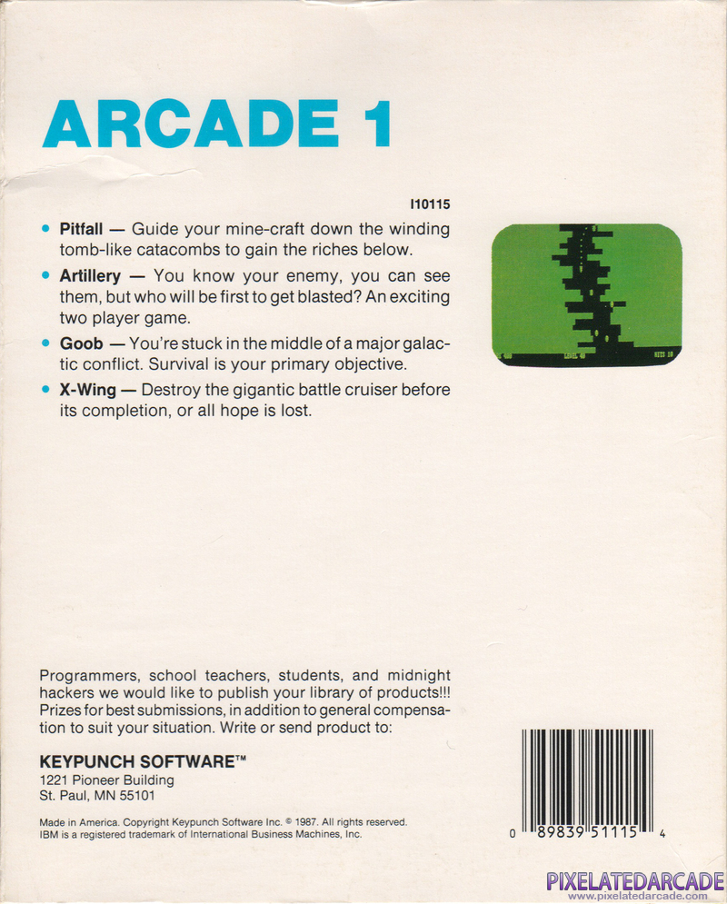 Arcade 1 Cover Art: Arcade 1 Cover Art: