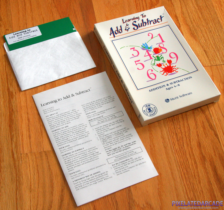 Learning To Add & Subtract Cover Art: Box and contents