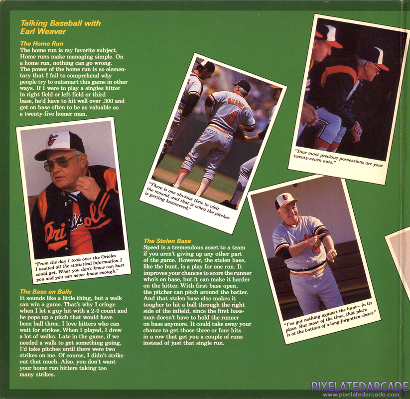 Earl Weaver Baseball Cover Art: Left Side Earl Weaver Baseball Cover Art: Left Side