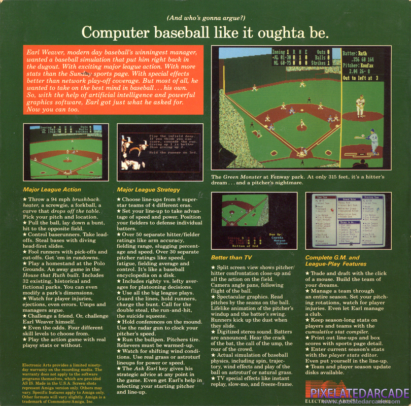 Earl Weaver Baseball Cover Art: Earl Weaver Baseball Cover Art: