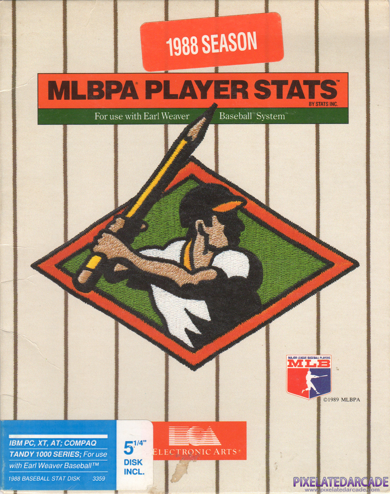 MLBPA Player Stats (1988) Cover Art: 