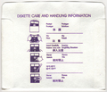 Disk Sleeve - Back