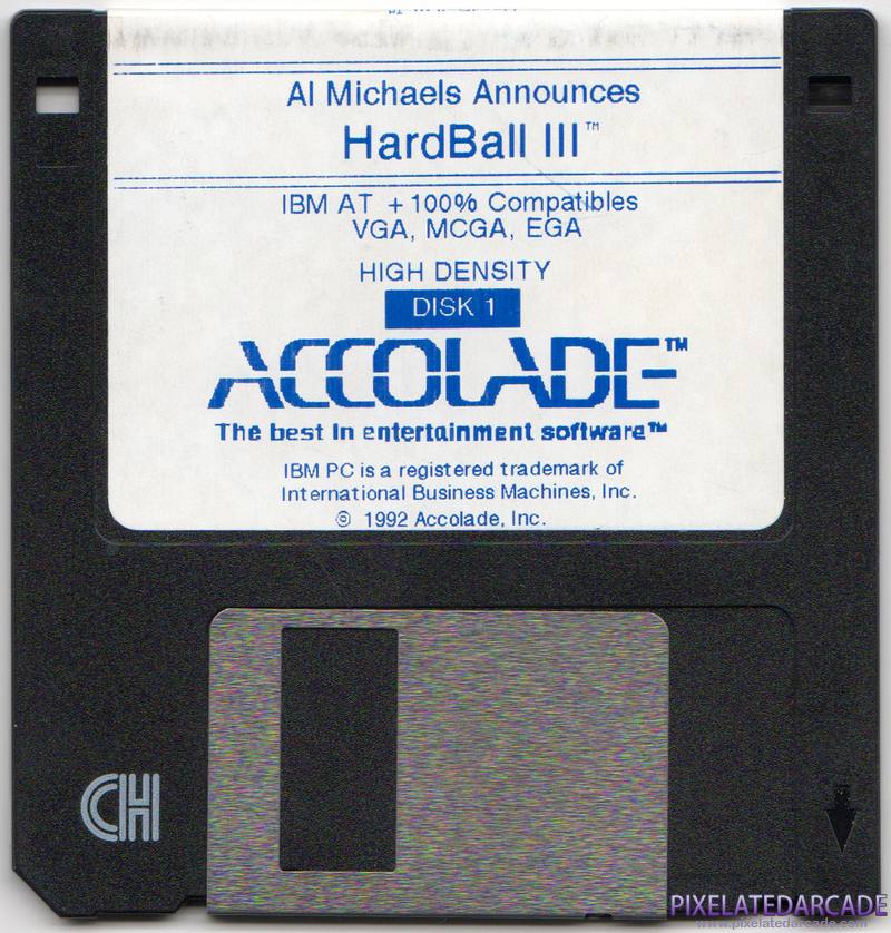 HardBall III Cover Art: Disk 1 of 2 - Front HardBall III Cover Art: Disk 1 of 2 - Front