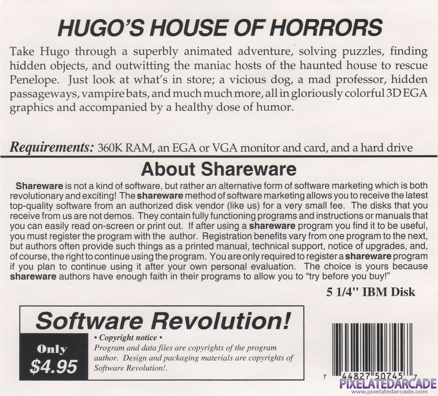 Hugo's House of Horrors Cover Art: Hugo's House of Horrors Cover Art: