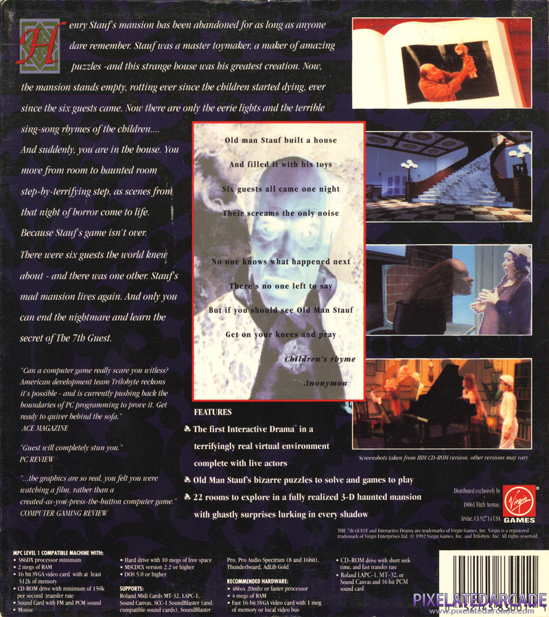 7th Guest, The Cover Art: 