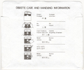 Disk Sleeve - Back