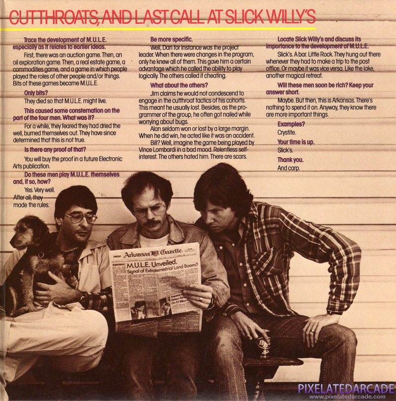 M.U.L.E. Cover Art: Center Right