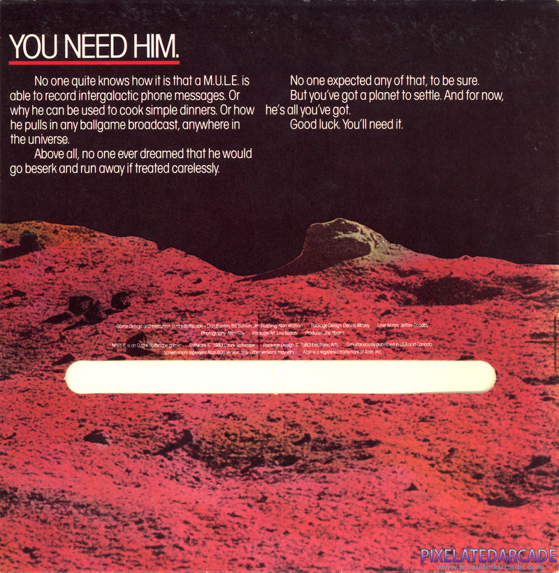 M.U.L.E. Cover Art: Right Side