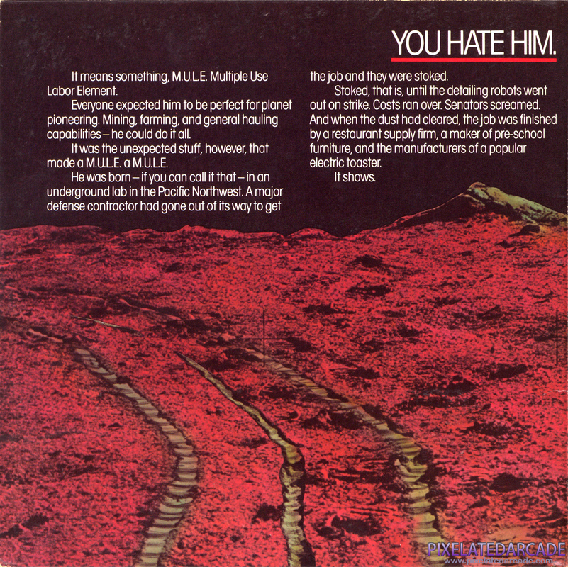 M.U.L.E. Cover Art: Left Side