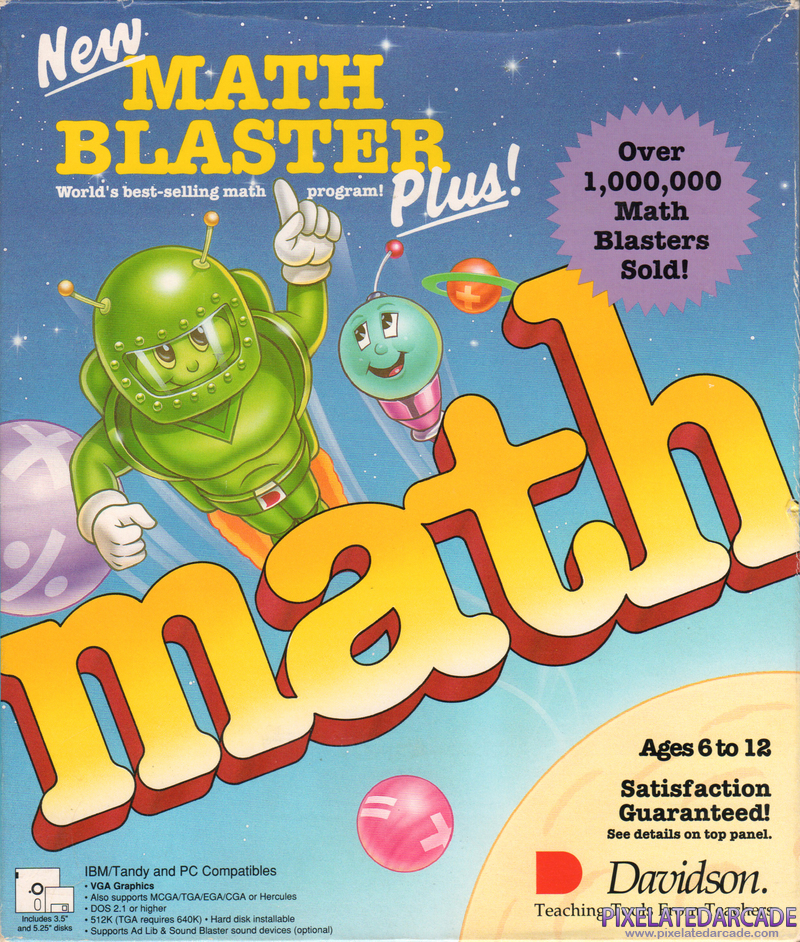 New Math Blaster Plus! Cover Art: New Math Blaster Plus! Cover Art: