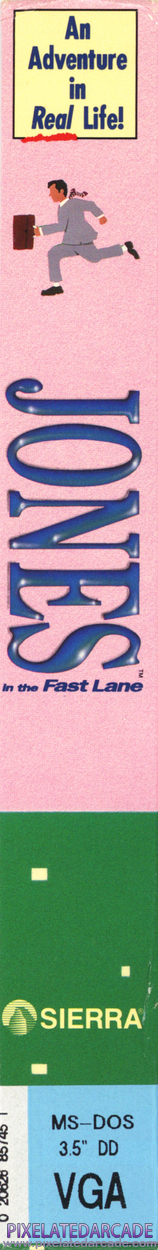 Jones in the Fast Lane Cover Art: Left Spine Jones in the Fast Lane Cover Art: Left Spine