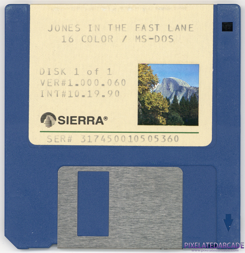 Jones in the Fast Lane Cover Art: 16 color - Disk 1 of 1