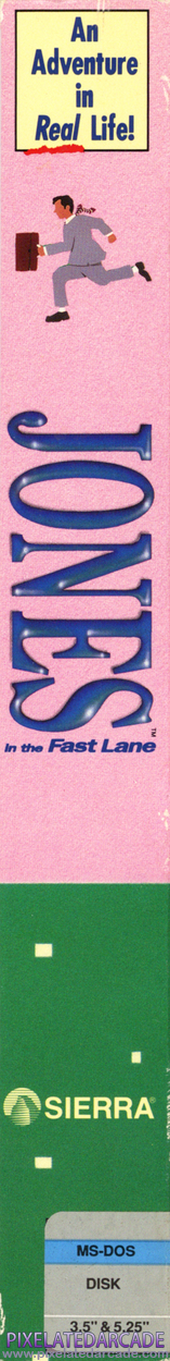 Jones in the Fast Lane Cover Art: Left Spine Jones in the Fast Lane Cover Art: Left Spine