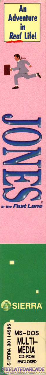 Jones in the Fast Lane Cover Art: Left Spine