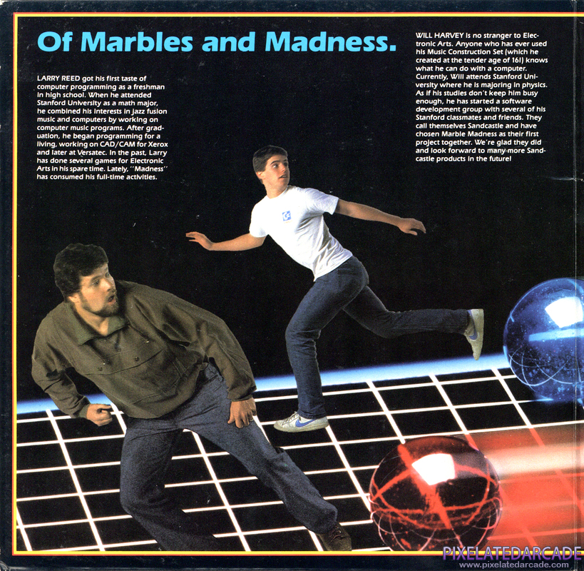 Marble Madness Cover Art: Left Side Marble Madness Cover Art: Left Side