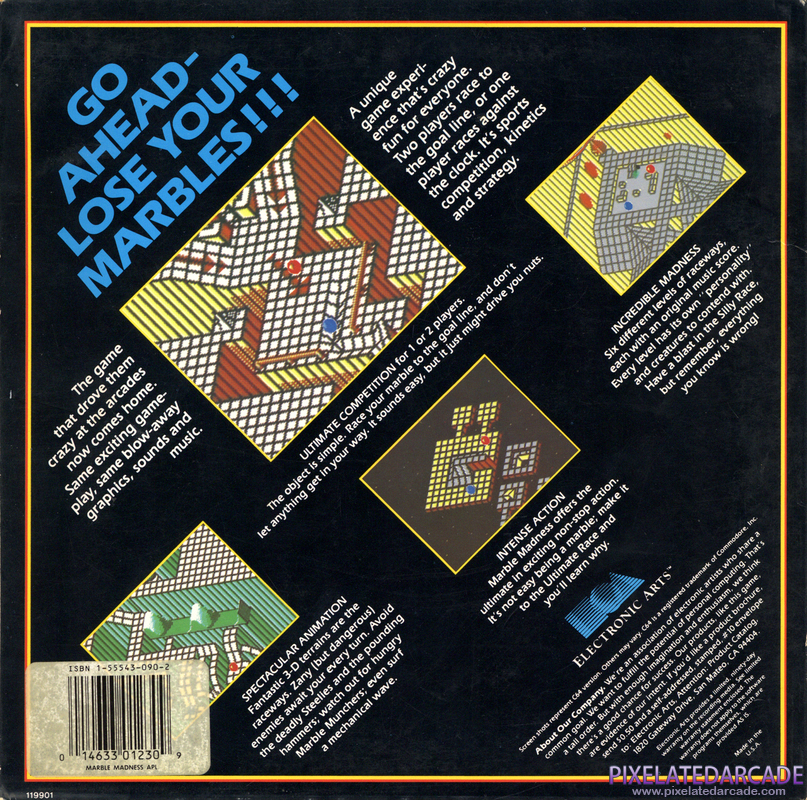 Marble Madness Cover Art: Marble Madness Cover Art: