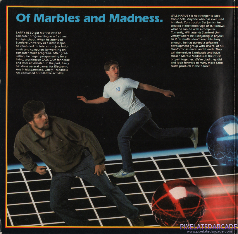 Marble Madness Cover Art: Left Side Marble Madness Cover Art: Left Side