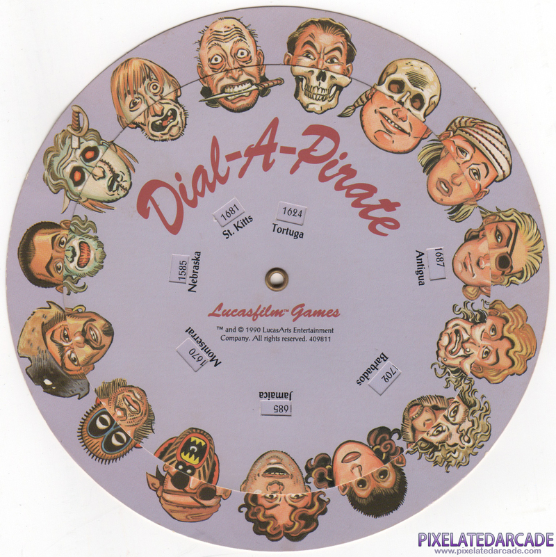 Secret of Monkey Island, The Cover Art: Copy protection code wheel