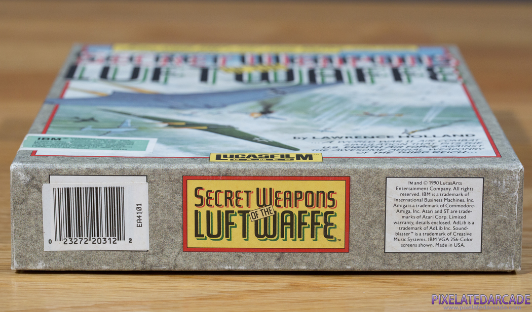 Secret Weapons of the Luftwaffe Cover Art: Box - Bottom Secret Weapons of the Luftwaffe Cover Art: Box - Bottom