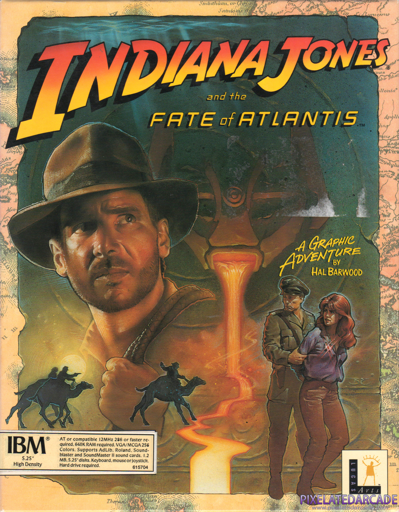 Indiana Jones and the Fate of Atlantis Cover Art: 