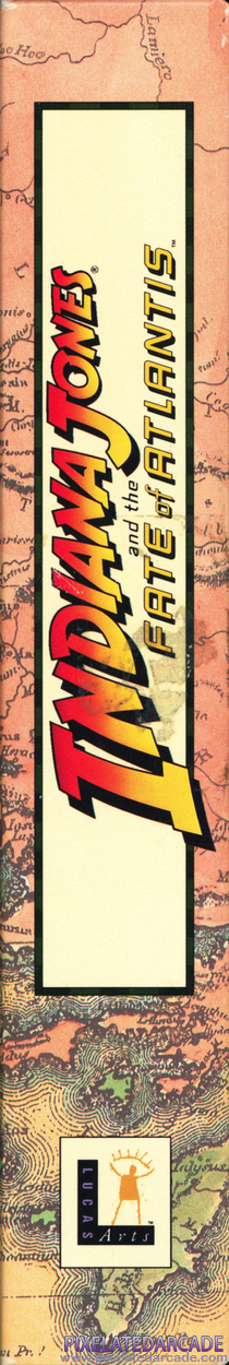 Indiana Jones and the Fate of Atlantis Cover Art: Right Spine