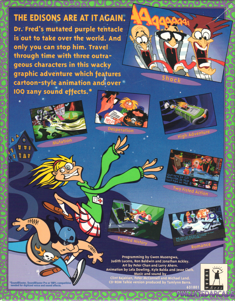 Maniac Mansion: Day of the Tentacle Cover Art: Maniac Mansion: Day of the Tentacle Cover Art: