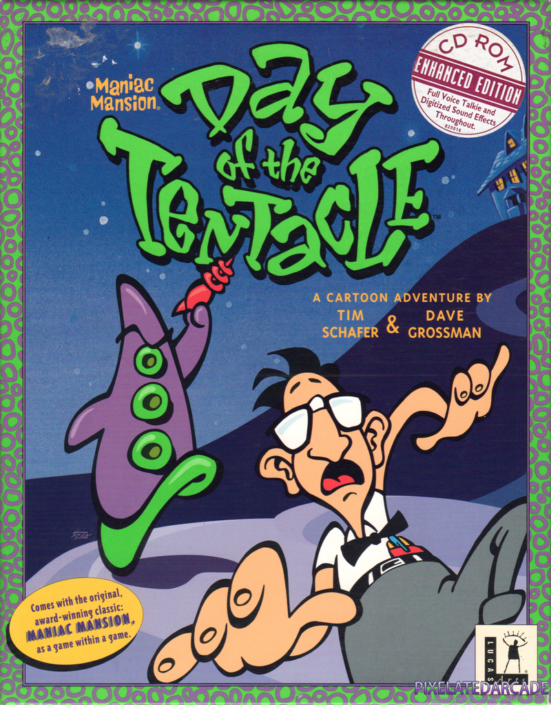 Maniac Mansion: Day of the Tentacle Cover Art: Maniac Mansion: Day of the Tentacle Cover Art: