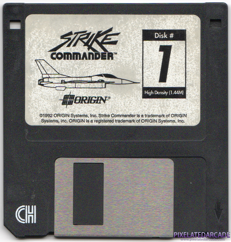 Strike Commander Cover Art: Disk 1 of 8 Strike Commander Cover Art: Disk 1 of 8