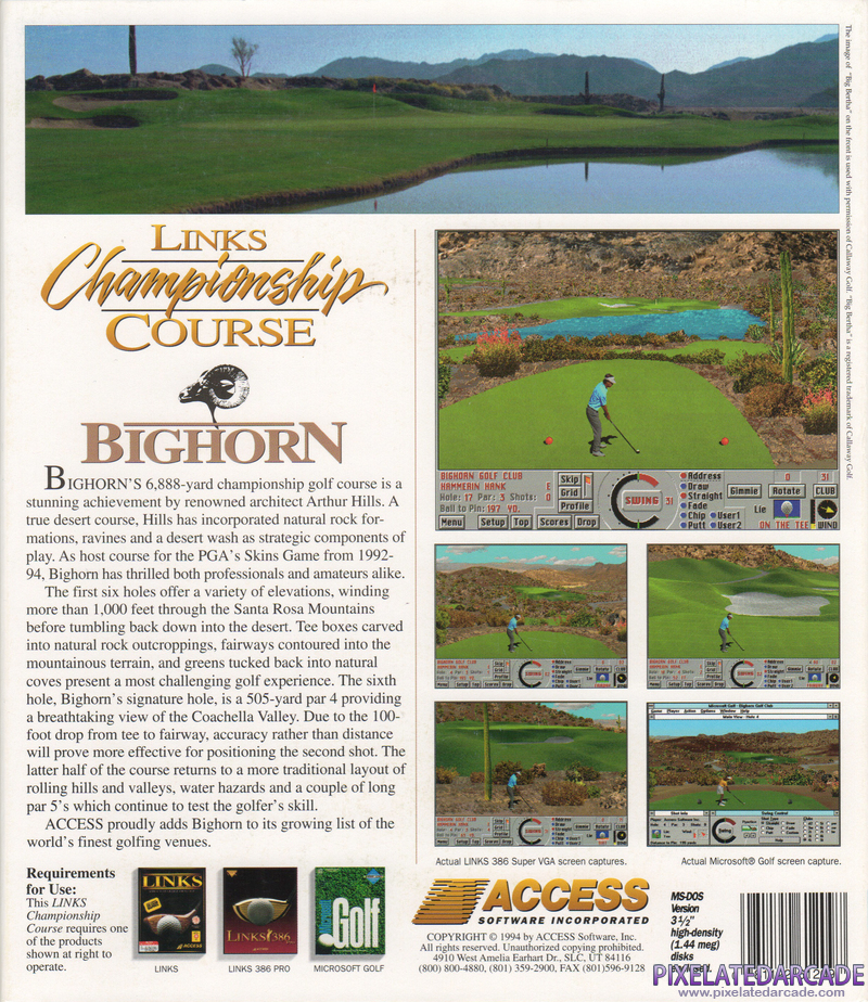 Links: Championship Course - Bighorn Cover Art: Links: Championship Course - Bighorn Cover Art: