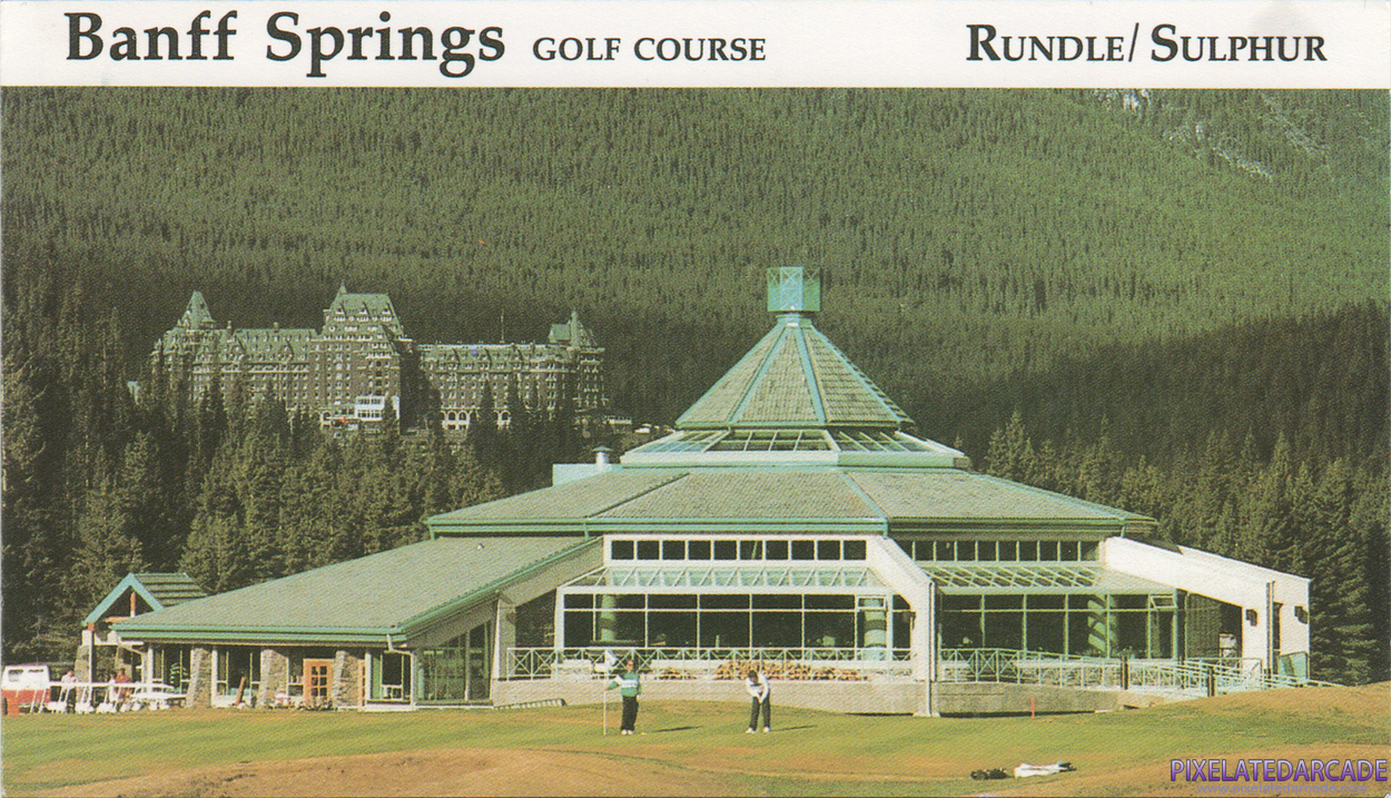 Links: Championship Course - Banff Springs Cover Art: Scorecard - Front Links: Championship Course - Banff Springs Cover Art: Scorecard - Front