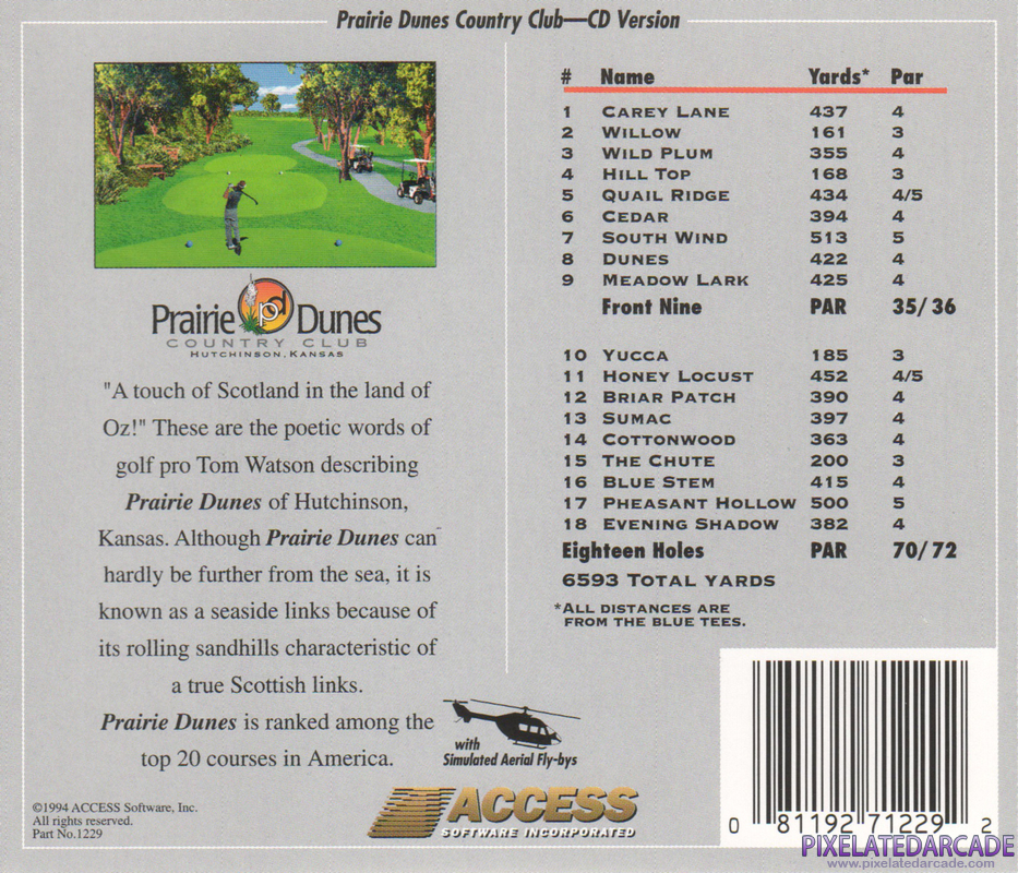 Links: Championship Course - Prairie Dunes Country Club Cover Art: Links: Championship Course - Prairie Dunes Country Club Cover Art:
